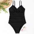thumbnail image 5 of Traje De Baño De Una Pieza Con Tirantes Traje de baño de una pieza con tirantes para mujer, sin espalda, sexy, vacaciones junto al mar (negro S), 5 of 5