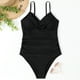 thumbnail image 4 of Traje De Baño De Una Pieza Con Tirantes Traje de baño de una pieza con tirantes para mujer, sin espalda, sexy, vacaciones junto al mar (L negro) Sywqhk Para Estrenar, 4 of 5