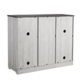 Commas Bar Cabinet for Liquor and Glasses, Modern Wood Accent Sideboard ...