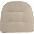 thumbnail image 2 of Non-Slip Tufted Chair Cushions for Dining Room, Kitchen and Office Use, U-Shaped Skid-Proof Seat Pad, 15x16 Inches, 6 Pack, Stone, 2 of 6