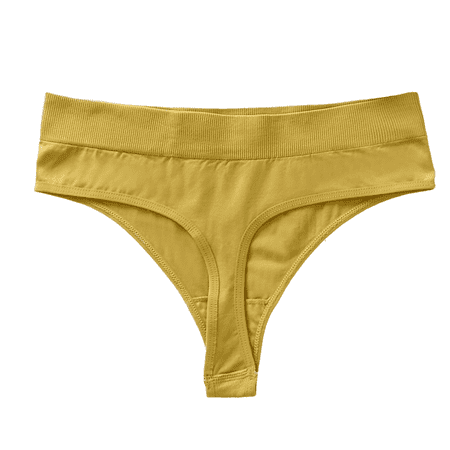 Fulorrnie Underwear for Women Comfort Hipster Breathable Seamless Panties Briefs Banded Waist Moisture Wicking Panty Yellow XL
