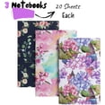 thumbnail image 7 of Mr. Pen- Floral Pocket Notebook, 3 pc, 5”X8”, Soft Cover, Pocket Notebook, Small Notebooks, 7 of 7