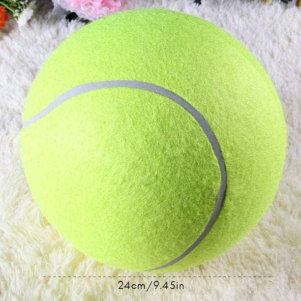 Pelota de tenis gigante de 24cm, juguete masticable para mascotas, pelota de tenis inflable, juguete para mascotas exclusivo