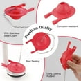 thumbnail image 3 of 1 Set Large 3 Inch Toilet Flapper Handle Replacement Compatible With TOTO THU004 CP Trip Lever Chrome, 3 of 8