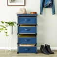 thumbnail image 4 of 4-Tier Closet Dresser with Drawers - Clothes Organizer and Storage (Navy Blue), 4 of 12