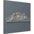 thumbnail image 5 of Ekena Millwork 28 1/2"W x 9 5/8"H x 2 3/4"P Scroll Angel Center with Scrolls, 5 of 6