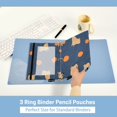 thumbnail image 3 of FORMRS 2 Pack Pencil Pouch for 3 Ring Binder with Clear Window Zipper Case, Blue Capybaras, 3 of 6