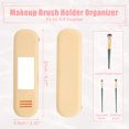 thumbnail image 5 of Unique Bargains Silicone Makeup Brush Holder Travel Essentials Makeup Brush Organizer Beige, 5 of 7