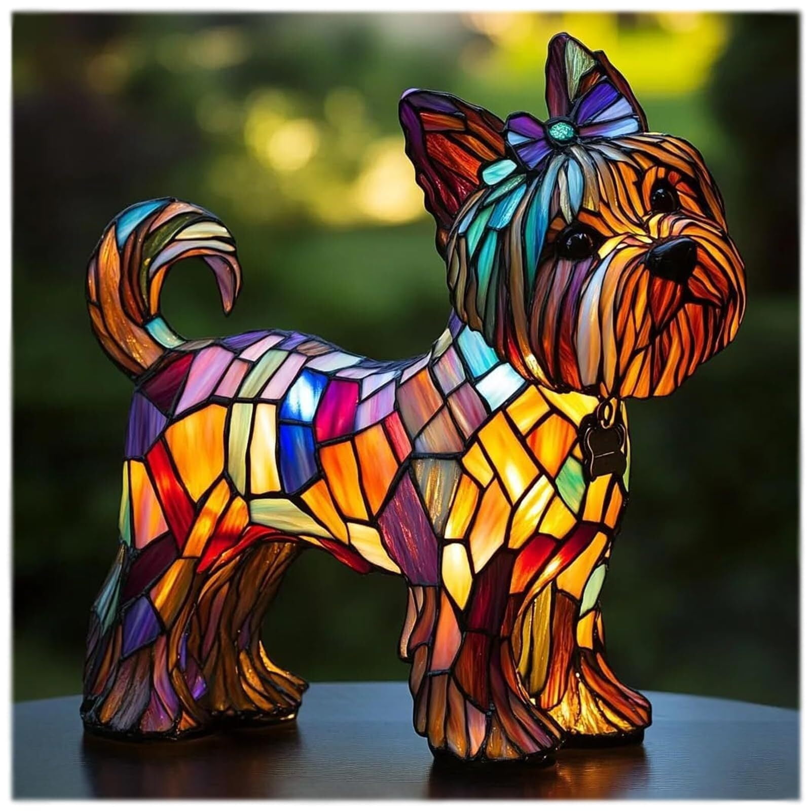 Dog Breed Night Lamp  English Bulldog, French Bulldog, Pug, Corgi, Dachshund, Boxer, Yorkshire Resin Tabletop Art Night Light, Fun Christmas Gift for Dog Lovers