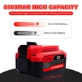 thumbnail image 2 of Batería de repuesto Cheerlark Upgrade 20V 8.0Ah para Craftsman, 2 of 7