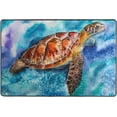 thumbnail image 3 of GZHJMY Sea Turtle Non Slip Area Rug for Living Dinning Room Bedroom Kitchen, 2' x 3'(24 x 36 Inches), Animal Turtle Nursery Rug Floor Carpet Yoga Mat, 3 of 6