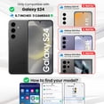 thumbnail image 2 of Entronix Heavy Duty Case Compatible with Galaxy S24, Shockproof Hard Cover, Black, 2 of 8