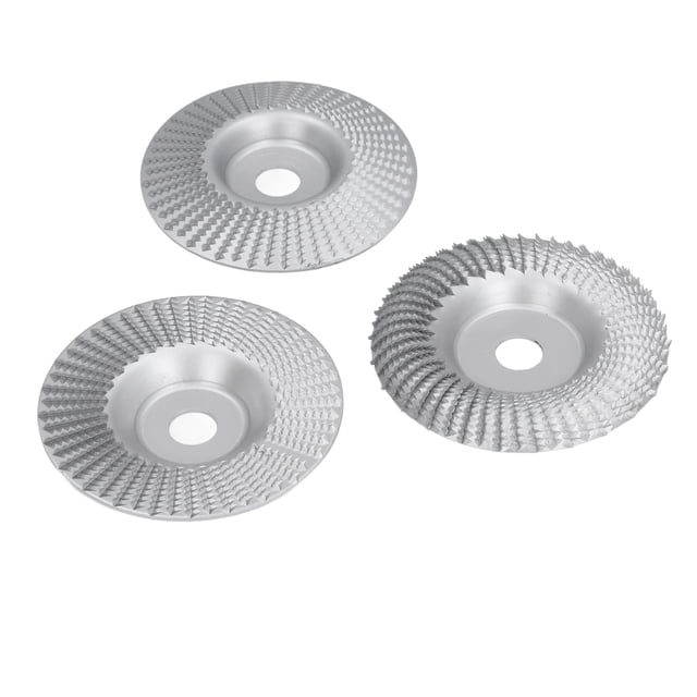Juego De Discos Para Tallar Madera, Juego De Discos De Acero Para Tallar Madera Resistente Al Desgaste, Forma Rápida, 100 Mm De Diámetro, 16 Mm De Diámetro Interior, 3 Piezas