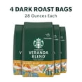 thumbnail image 3 of (4 pack) Starbucks Veranda Blend, Ground Coffee, Starbucks Blonde Roast Hot or Iced Coffee, 28 oz, 3 of 12