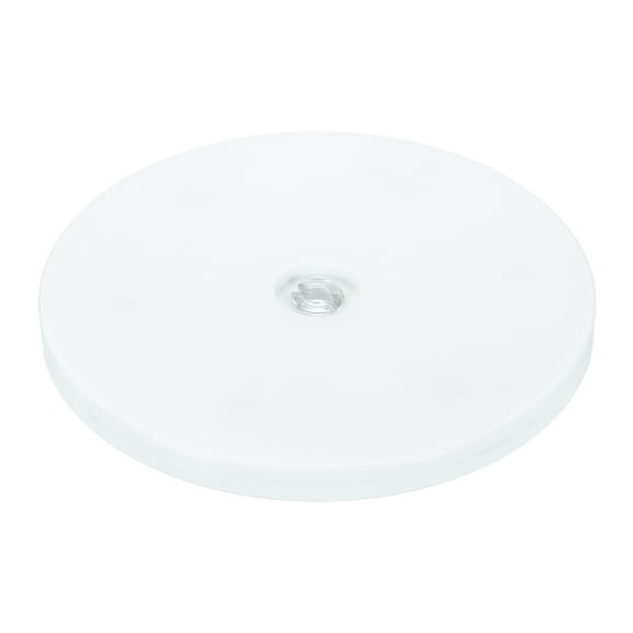 1Pack Acrylic Lazy Susan Turntable, 6" Spinner Lazy Susan Turntable Organizer, Acrylic Ball Bearing Rotating Tray for Pantry Spice Rack Decorating, White