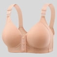 thumbnail image 5 of NIEWTR Seamless Front Closure Bras for Women Wireless Full Coverage Support Bra Comfortable No Underwire Everyday Bralettes (Khaki,40), 5 of 9