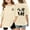Beige, variant on Girl Shirts Clothes for Teen Girls Children Graphic T Shirt Casual Loose Fit Short Sleeve Tee With Print Comfortable Blend Top For Kids Toddler And Youth