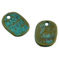 thumbnail image 4 of fenteer 5x50 Pieces Patina Oval Beads DIY MADE WITH LOVE Charms for Jewelry Making 5 Pcs, 4 of 6