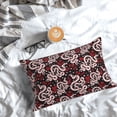 thumbnail image 5 of Honeii Snake And Rose Print Pillow Cases,Plush Throw Pillow Covers,Decorative Pillowcase for Sofa, Couch, Living Room-14"x20", 5 of 6