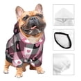 thumbnail image 3 of Sikiie Heart Plaid Dog Hoodie,Dog Clothes,Dog Sweatshirt ,Dog Shirt, Dog Clothes for Puppy Kitten Small Dogs Cats-Medium, 3 of 7
