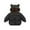 Black, variant on Kids Bear Ears Jacket, Winter Warm Hooded Padded Coat for Toddler Baby Boys and Girls, Soft Cozy Outwear,Size:12-18 Months