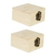 thumbnail image 4 of 2 cajas de madera sin terminar, contenedor de almacenamiento para el hogar, cofre del tesoro, soporte para Estilo C, 4 of 8