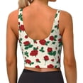 thumbnail image 2 of Yiaed Rose Flowers Print Ladies Waistcoat Women Sports Vest Vest Sports Women Sports Top Yoga Vest for women-Small, 2 of 8