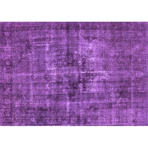 Ahgly Company Indoor Rectangle Oriental Purple Industrial Area Rugs, 2' x 3'