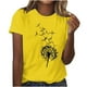thumbnail image 1 of Camiseta de Manga Corta de Cuello Redondo Impresa para las Mujeres, Casual Diario Y Partido de Moda Superior, 1 of 2