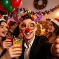 thumbnail image 4 of Christmas Glasses Accessories Party Favors Plastic Fun & Comfortable for Christmas Party Holiday Photo Booth Office Home Christmas Decorations by MPOISVA, 4 of 5
