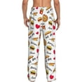 thumbnail image 3 of Balery Fast Food print Men's Pajama Pants,Ultra Lightweight Pjs,Lounge Pant-X-Large, 3 of 9