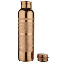 100% Pure Copper Water Bottle Silver Touch For Ayurvedic Health Benefits 950 ml