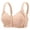 Khaki, variant on Bras for Women Plus Size No Underwire Front Hook Push Up Loose and Breathable Adjustable Tank Fashion