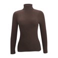 thumbnail image 4 of Ashirexll Sweaters for Women Trendy, Pullover Sweaters for Women, Women's Fashion Casual High Neck Long Sleeve Sweater Solid Color Knit Round Neck Pullover, 4 of 5