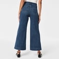 thumbnail image 6 of Wide-leg Denim Trousers Women's High-waisted Denim Jeans Wide-leg Trousers with Button Zipper Closure Ankle Length Retro Pants with Multi for Commute, 6 of 8