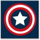 thumbnail image 1 of Cuadro Canva Pixtreats Escudo Capitán América 100X100 cm, 1 of 4