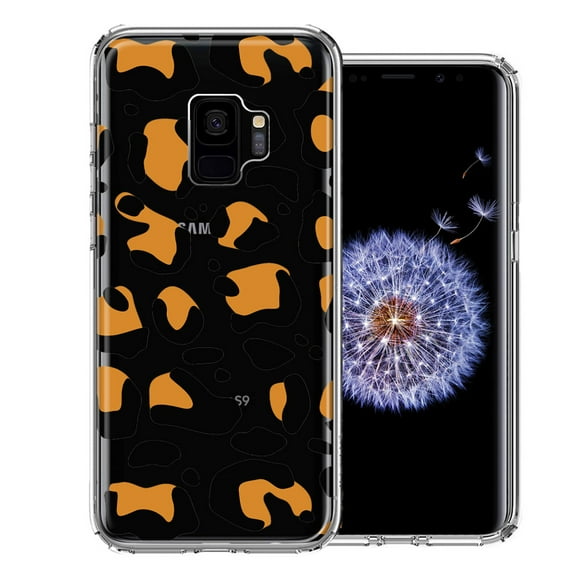 MUNDAZE for Samsung Galaxy S9 Classic Animal Wild Leopard Jaguar Print Double Layer Phone Case Cover