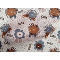 thumbnail image 5 of oneOone Cotton Poplin Brown Fabric Animals Diy Clothing Quilting Fabric Print Fabric By Yard 56 Inch Wide, 5 of 6