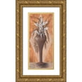 thumbnail image 1 of Dahlke, Izabella 16x32 Gold Ornate Wood Framed with Double Matting Museum Art Print Titled - Flowers in the Vase III, 1 of 4