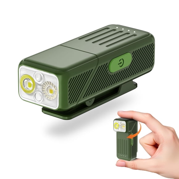 Linterna recargable EDC Eyshwu de 200 lúmenes con clip