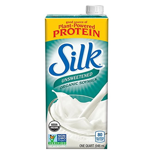 (6 Pack) Silk Unsweetened Organic Soymilk, 32 fl oz