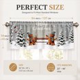 thumbnail image 4 of AshasdS Gingerbread Men & Christmas Trees Window Valance Winter Snow Short Curtain Rod Pocket for Kitchen, 4 of 5