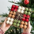 thumbnail image 6 of Christmas Decorations 36PCS Wool Felt Balls Gift Box Set Christmas Tree Hanging Ornaments for Window Display Holiday Scene Arrangement and Home Party Decoration Accessories**, 6 of 8