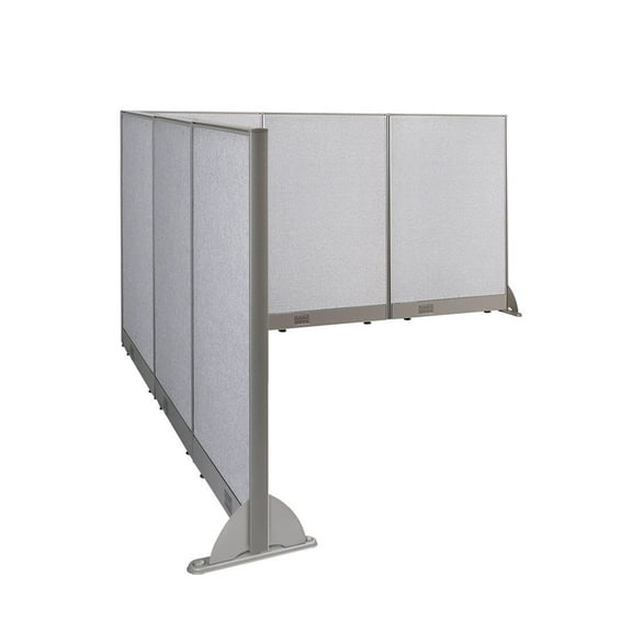 GOF L-shaped Freestanding Office Partition, Room Divider, Privacy Screen, Workstation Cubicle (90”D x 90”W x 48”H)