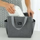 thumbnail image 5 of Bolsa de almuerzo capacidad con bolsillos Bolsa de comida Refrigerador impermeable reutilizable Gris Gloria Bolso de almuerzo, 5 of 9