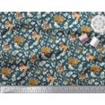 thumbnail image 2 of Soimoi Modal Satin Fabric Kangaroo,Elephant & Lion Animal Decor Fabric Printed Yard 42 Inch Wide, 2 of 3