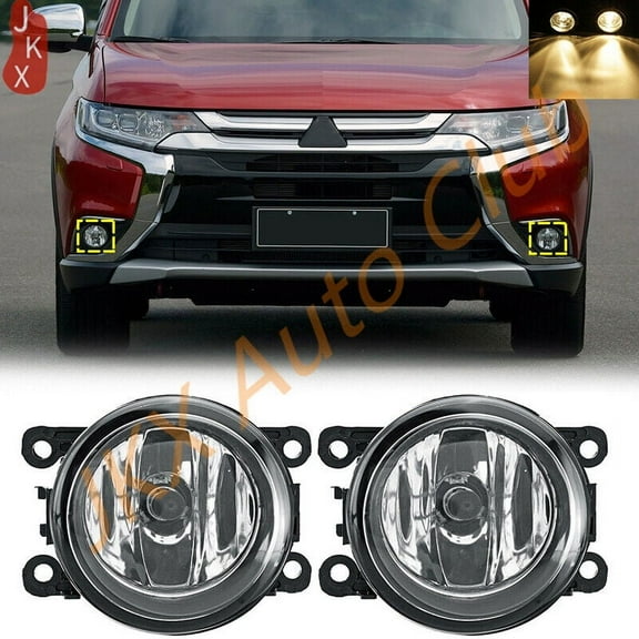 For Mitsubishi Outlander Sport PHEV 2012-2019 2PCS Halogen Bumper Fog Lights e