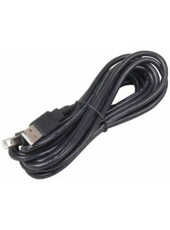 RCA 12ft USB Data Transfer Cable - Type A Male USB - Type B Male USB - Black