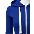 thumbnail image 4 of Doublju Women's Lightweight Pocket Zip-Up Hoodie Jacket for Women with Plus Size, 4 of 4