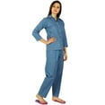 thumbnail image 3 of Bimba Womens Cotton Night Wear Printed Pajama Set Full Sleeve Shirt with Pyjama, 3 of 6